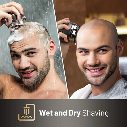 Head Shaver for Bald Men,Magnetic Electric Razor,Large Battery Capacity, LED Display,Ipx7 Waterproof