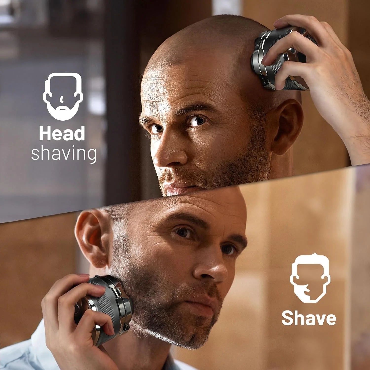 Head Shaver for Bald Men,Magnetic Electric Razor,Large Battery Capacity, LED Display,Ipx7 Waterproof